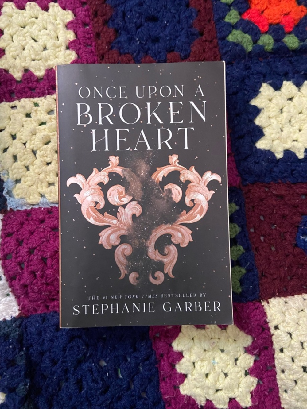 Once Upon a Broken Heart Hardcover - Black with Rose Gold Design